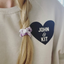 Personalizable Beige Heart Sweatshirt