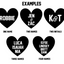 Personalizable Beige Heart Sweatshirt