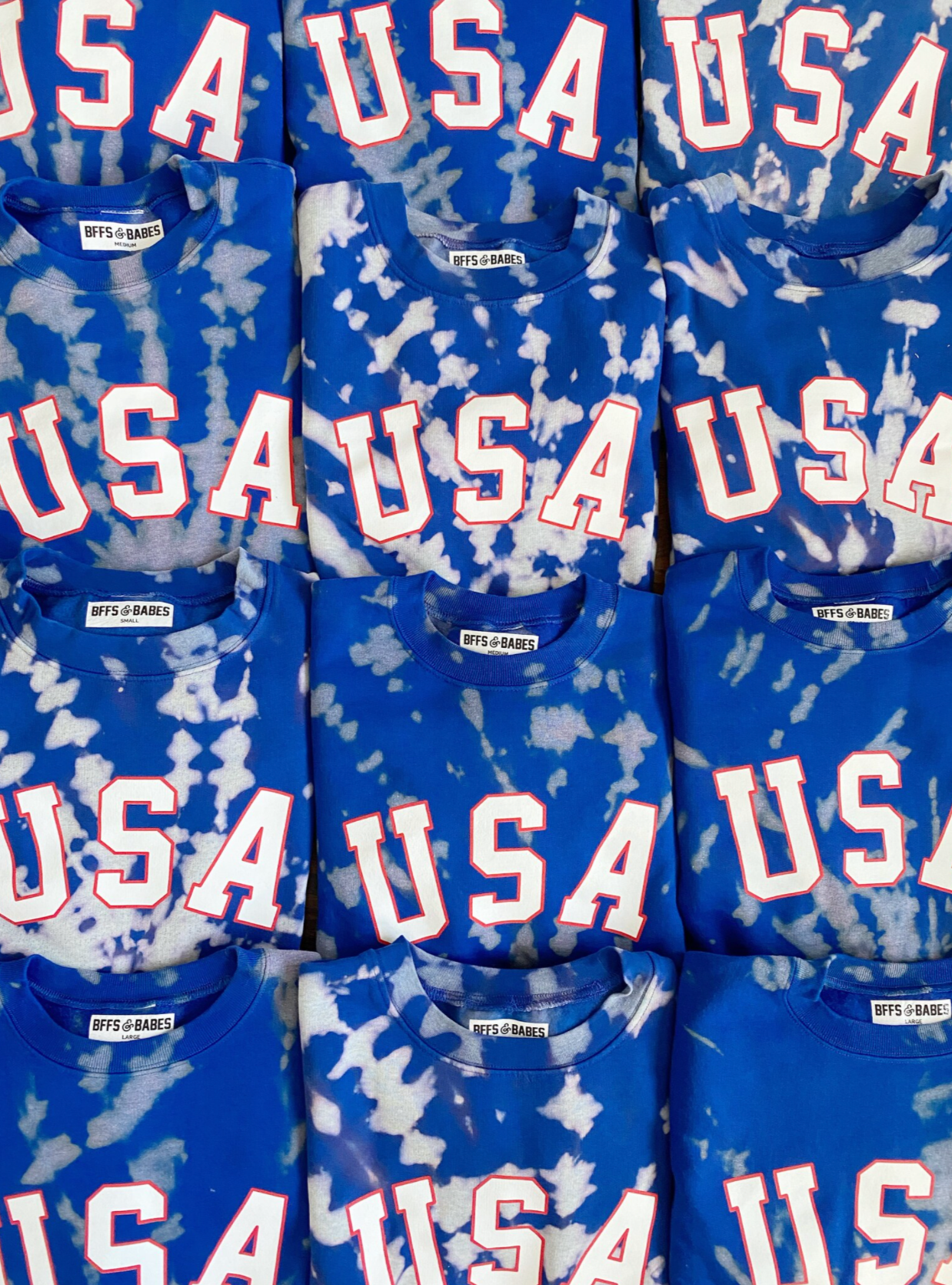 TRU AMERICAN ♡ USA tie-dye graphic sweatshirt - Korvel