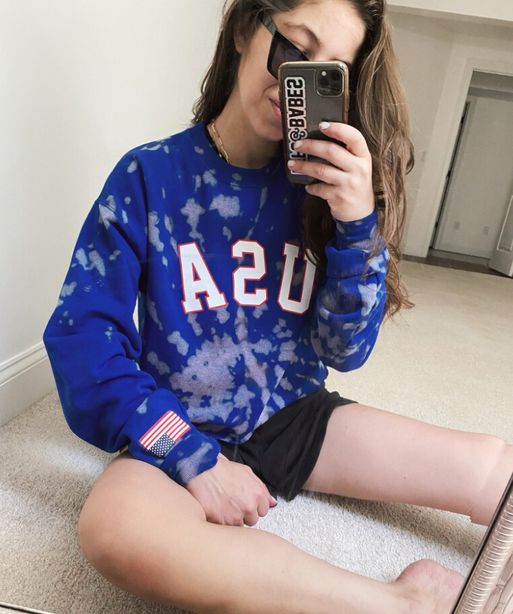 TRU AMERICAN ♡ USA tie-dye graphic sweatshirt - Korvel