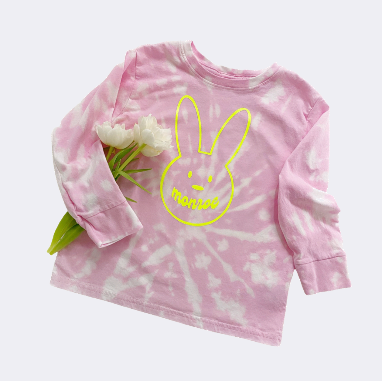 T-shirt personnalisé Bunny Tie-Dye pour tout-petit