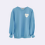 Sudadera Personalizable con Corazón en Azul Claro
