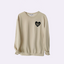 Personalizable Beige Heart Sweatshirt