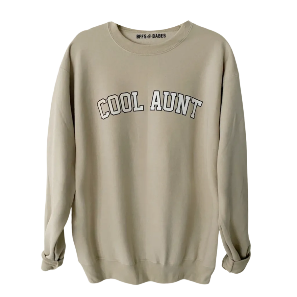 Sudadera Beige Impresa de Tía Genial