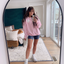 Sudadera Personalizable Rosa Claro con Corazón