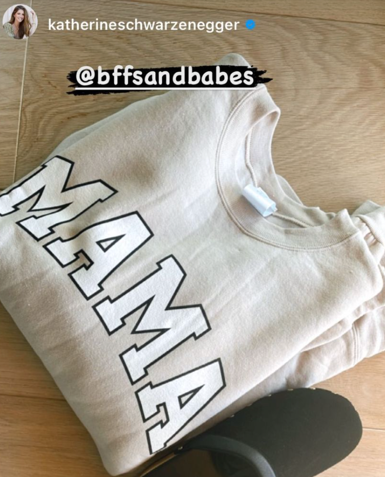 Collegiate Mama Beige Printed Sweatshirt