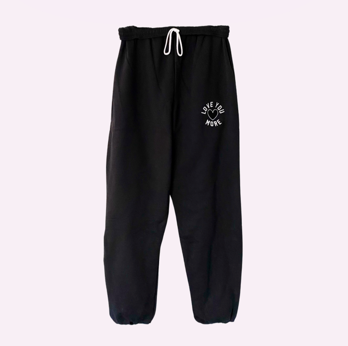 LOVE U MORE Adult Embroidered Sweatpants