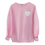 Sudadera Personalizable Rosa Claro con Corazón