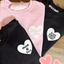 Sudadera Personalizable Rosa Claro con Corazón
