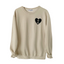Personalizable Beige Heart Sweatshirt