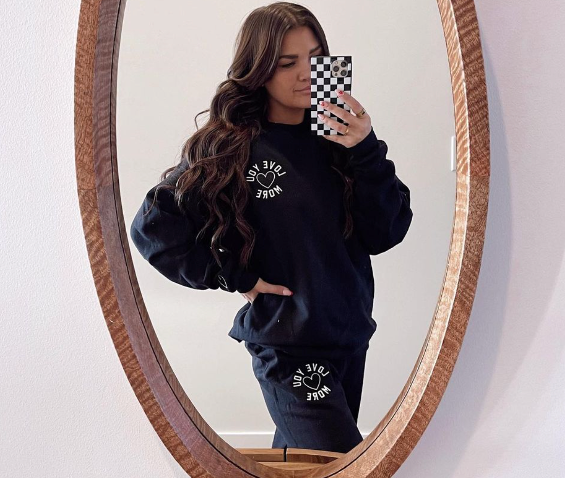 LOVE U MORE Adult Embroidered Sweatpants