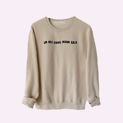 Sudadera Beige Cool Mom Era