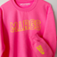 MARGS Pink Printed Sweatshirt with Custom Cuff