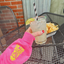 MARGS Pink Printed Sweatshirt with Custom Cuff