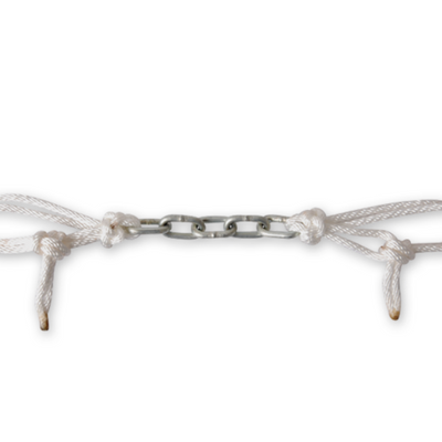 Premium 5-Link Rope Curb Strap for Enhanced Equestrian Control - Korvel