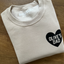 Personalizable Beige Heart Sweatshirt