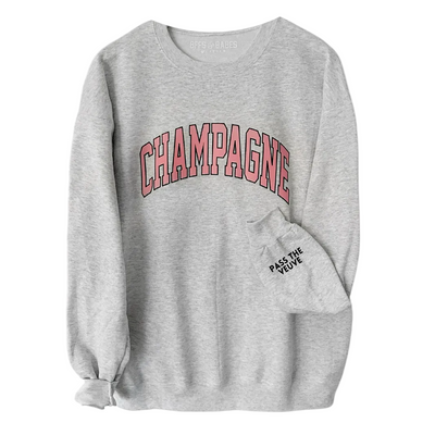 Champagne Sweatshirt with Customizable Cuff