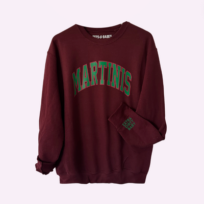MARTINIS Sweatshirt with Customizable Cuff
