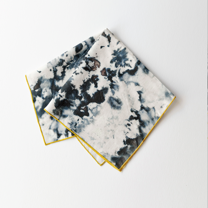 Elegant Grey Marble Cloth Napkin