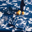Porto Print Indigo Tablecloth - Elegant European Linen