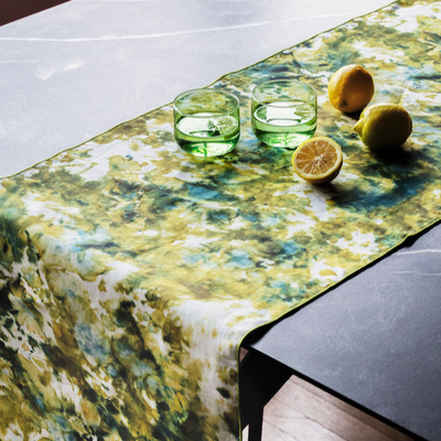 Green Marble Table Runner