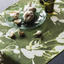 Porto Print in Olive Table Runner