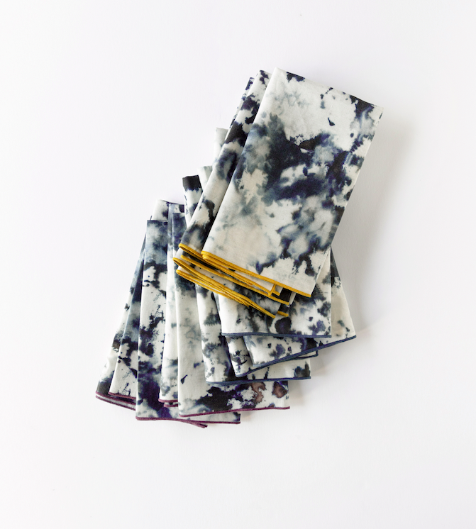 Elegant Grey Marble Cloth Napkin