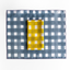 Mantel de lino azul con patrón de cruz | 15x18 | Goldie Home
