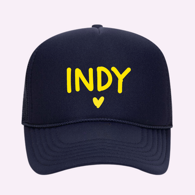 I Love Indy Printed Trucker Hat