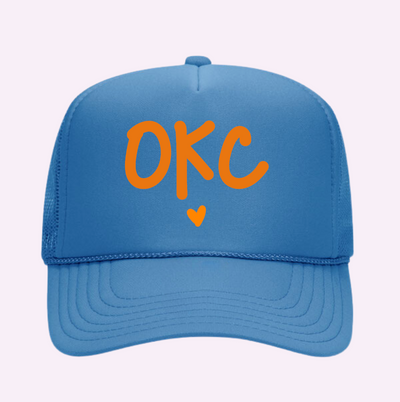 I LOVE OKC Printed Trucker Hat