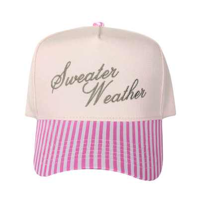 Gorra de béisbol bordada "Tiempo de suéter"