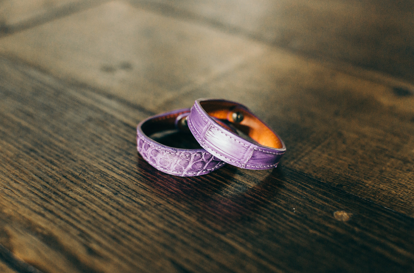Pulsera de muñeca de cuero hecha a mano