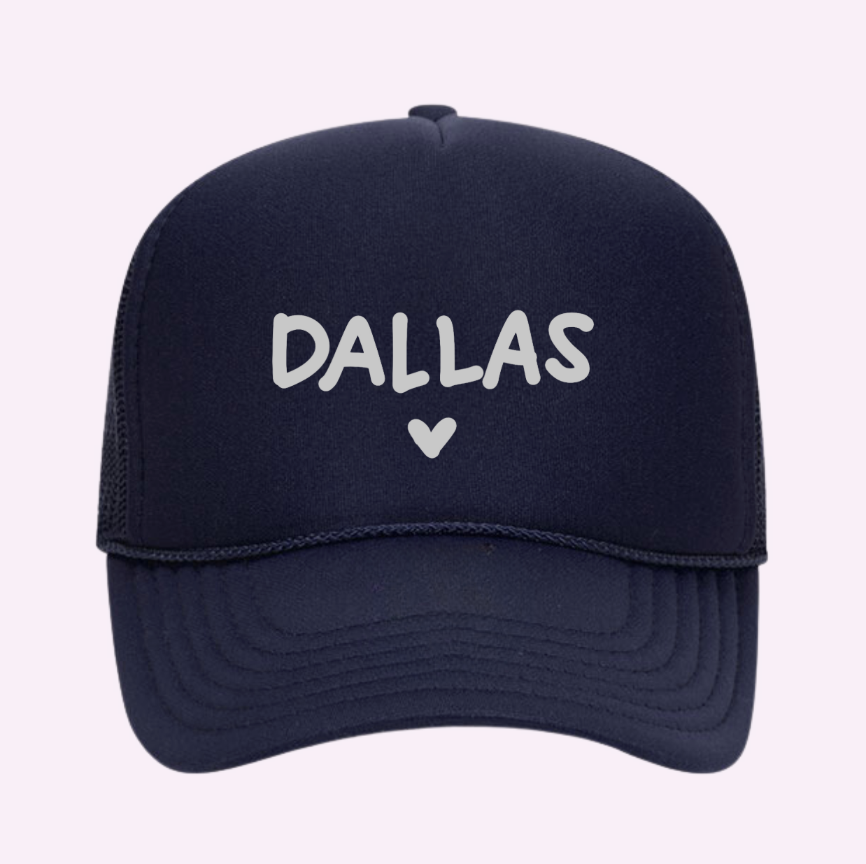 Casquette Trucker Imprimée I Love Dallas