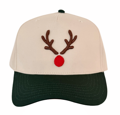 Rudolph Puff Embroidered Baseball Cap
