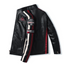 Chaqueta de Cuero Vegano para Hombre Estilo Biker con Insignias