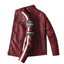 Chaqueta de Cuero Vegano para Hombre Estilo Biker con Insignias