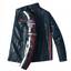 Chaqueta de Cuero Vegano para Hombre Estilo Biker con Insignias