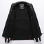 Chaqueta de Cuero Vegano para Hombre Estilo Biker con Insignias