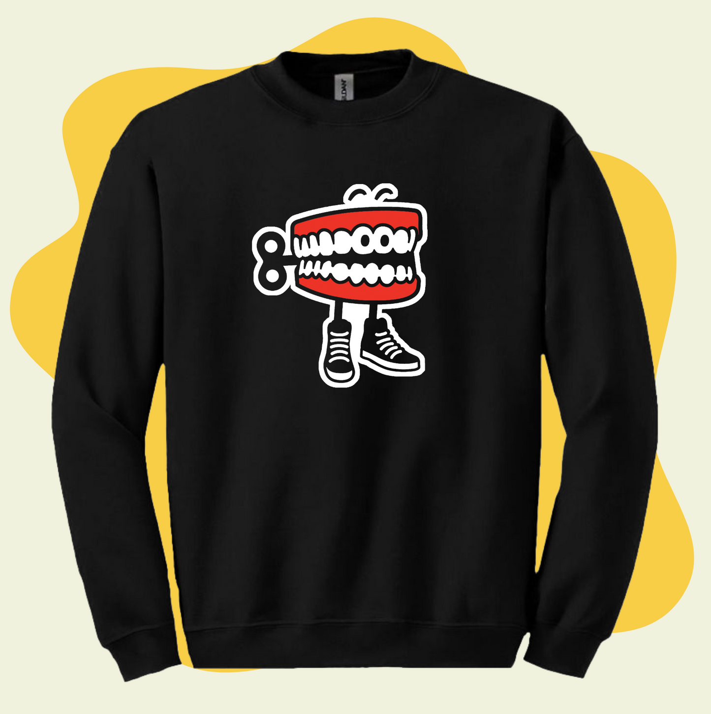 Classic Chattertooth Sweatshirt - Black - Korvel