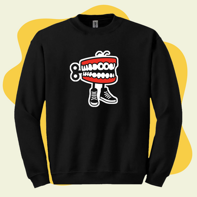 Classic Chattertooth Sweatshirt - Black - Korvel