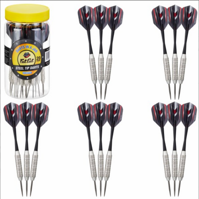 Fat Cat 15 Darts in a Jar Steel Tip 20 Grams - Korvel