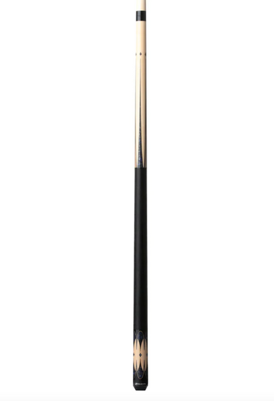 Premium Maple Cue with Striking Blue Stone Accents - Korvel