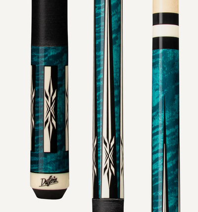 Premium Teal and White Dufferin Billiard Cue Stick - Korvel