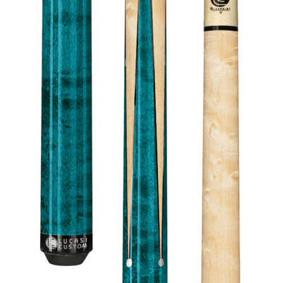 Lucasi Teal Maple Sneaky Pete Cue Stick - Korvel