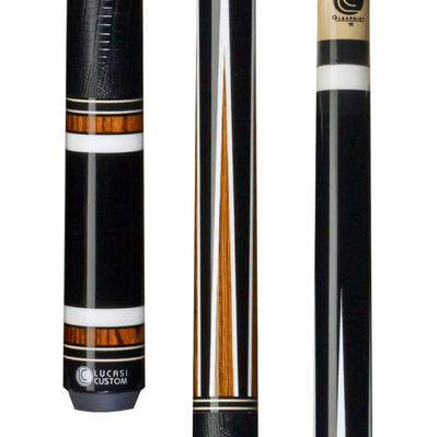 Elegant Midnight Black & Bocote Lucasi Billiard Cue Stick - Korvel