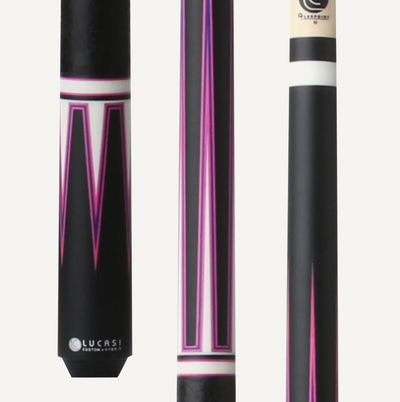 Exclusive Magenta & Black Lucasi Billiard Cue Stick - Korvel