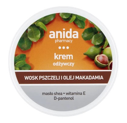 Crème Nourrissante Anida avec Cire d'Abeille et Huile de Macadamia - 125 ml
