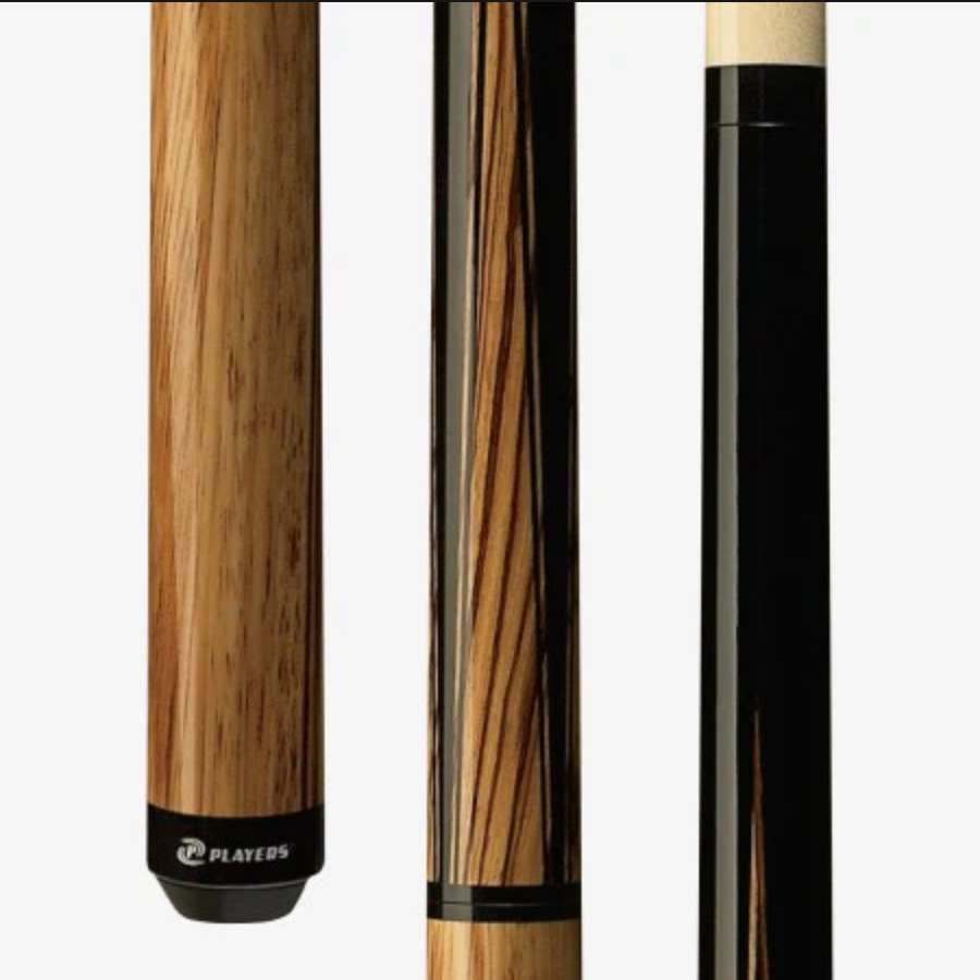 Players Zebrawood Jump Break Cue - Precision Performance - Korvel