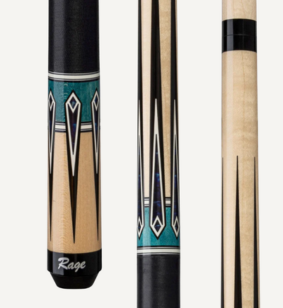 Sleek Blue River Rage Billiard Cue Stick - Korvel