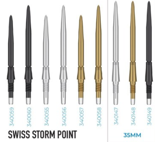 Swiss Storm Dart Points - Precision Performance - Korvel